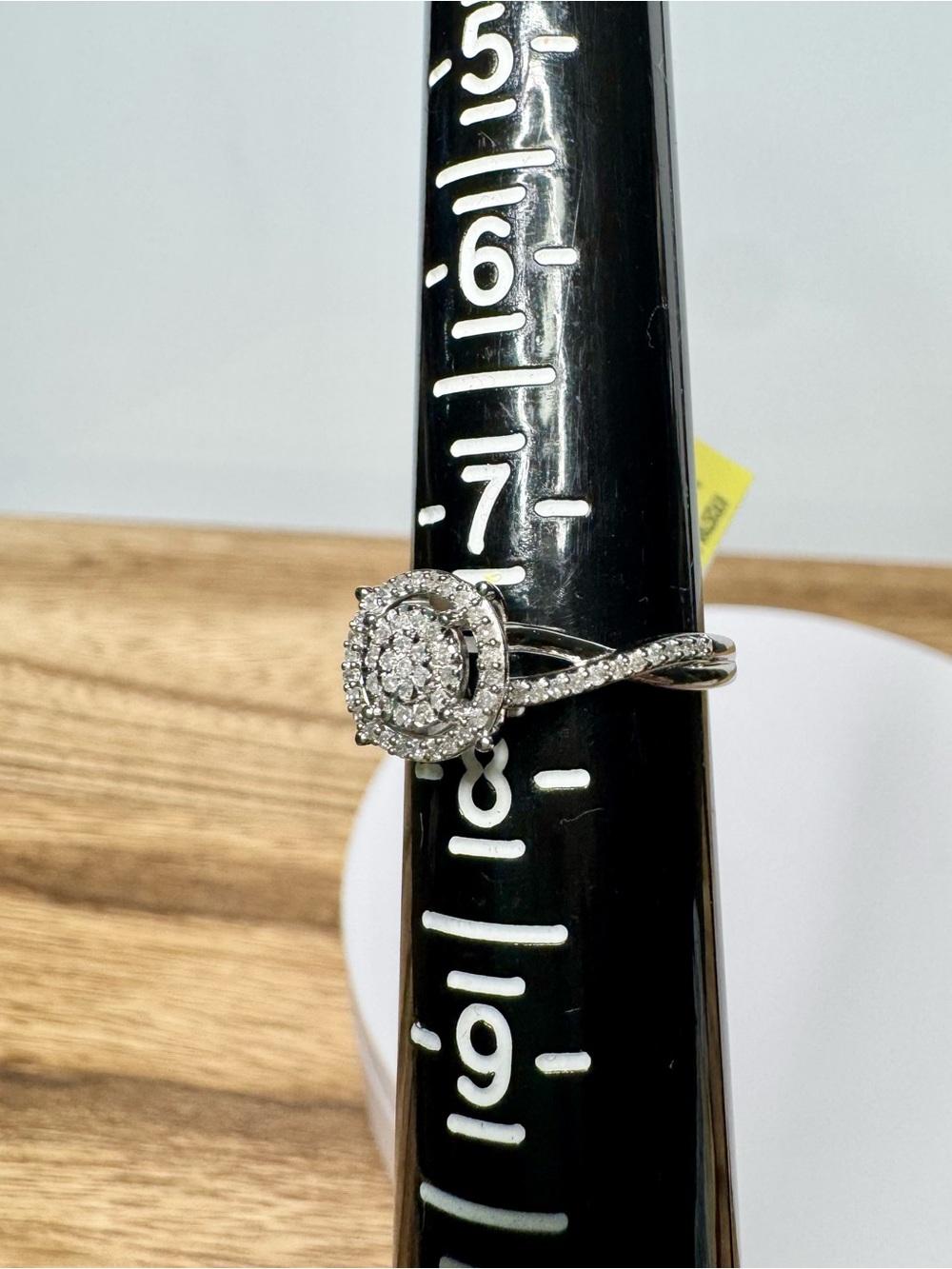Halo Cluster Natural Diamond Engagement Ring - Women's Jewelry Ring - Picture 9 of 12